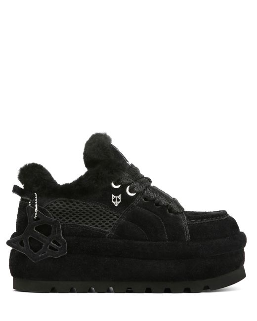 Naked Wolfe Black Beau Suede