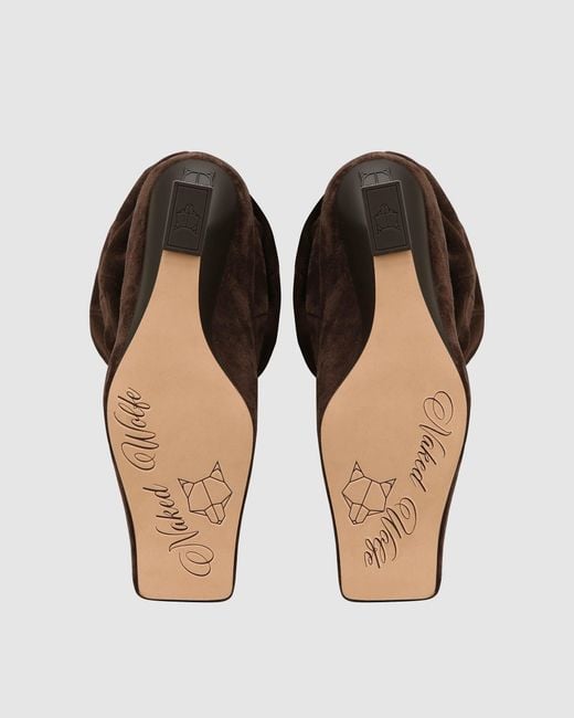 Naked Wolfe Brown Allie Suede