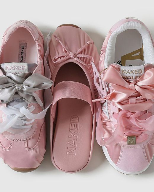 Naked Wolfe Amora Satin in Pink | Lyst