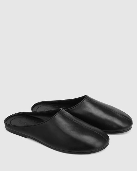 Naked Wolfe Black The River Mule Leather