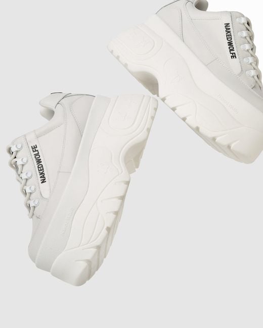 Naked Wolfe Sprinter White Leather