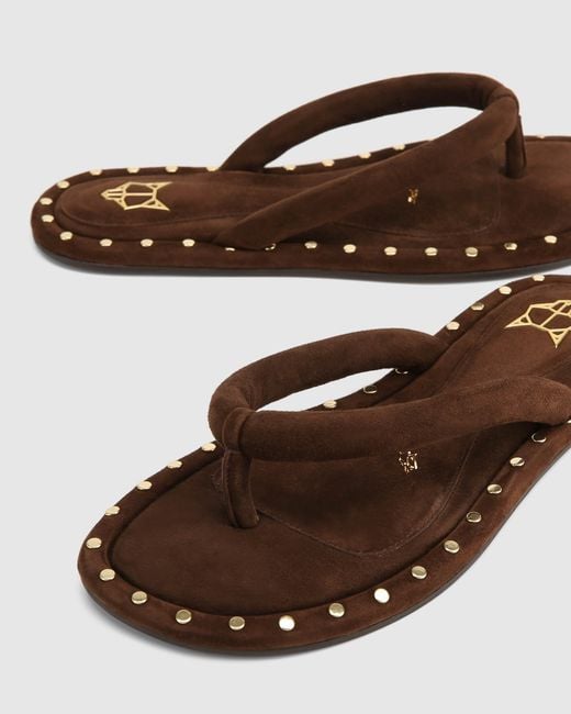 Naked Wolfe Brown Grenada Suede/ Studs