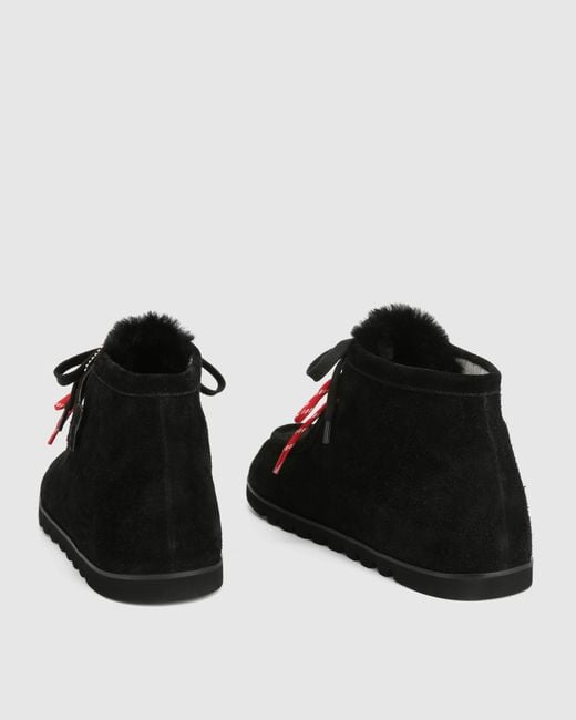 Naked Wolfe Black The Madness Boot Suede