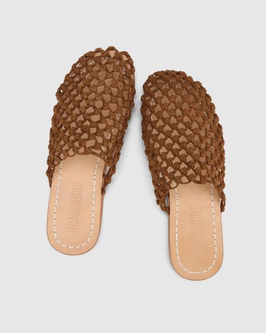 Naked Wolfe Brown The Rove Mule Suede