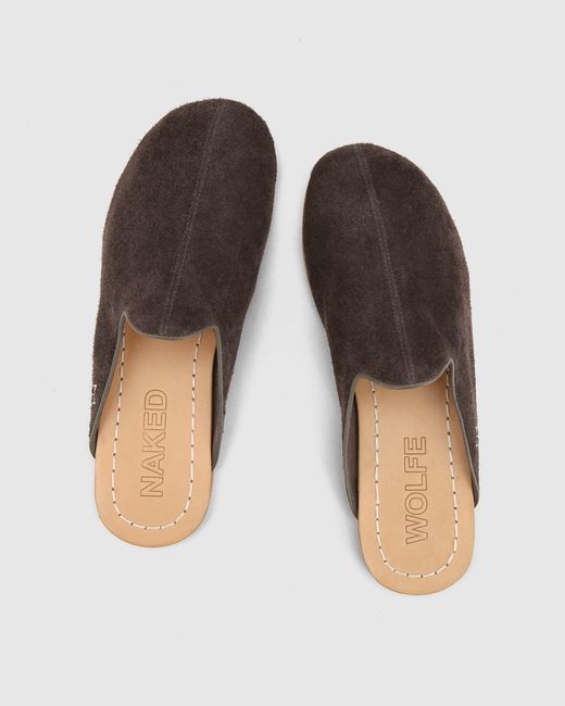 Naked Wolfe Brown The Jet Mule Suede