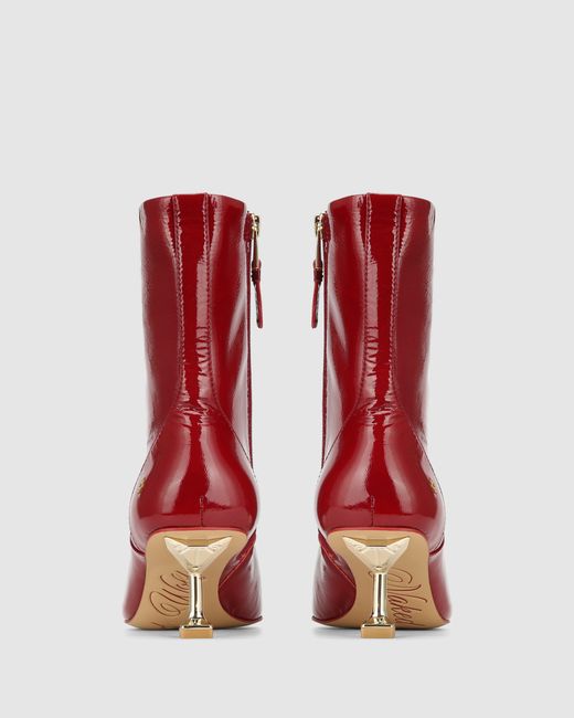 Naked Wolfe Red Tempting Crinkle Patent Leather