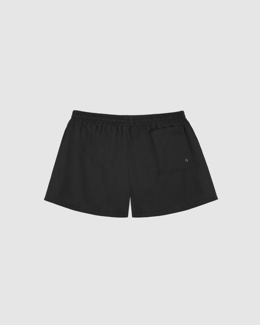 Naked Wolfe Black Printed Swim Trunks