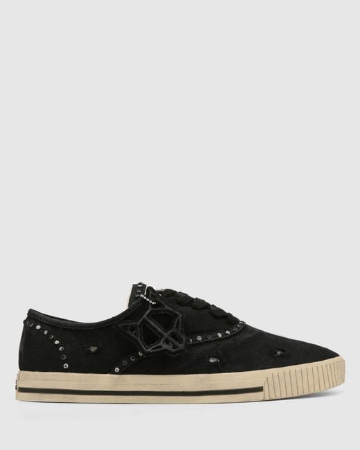 Naked Wolfe Black The Sailing Sneaker Canvas