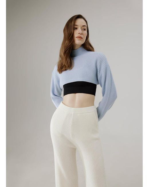 cornflower blue turtleneck