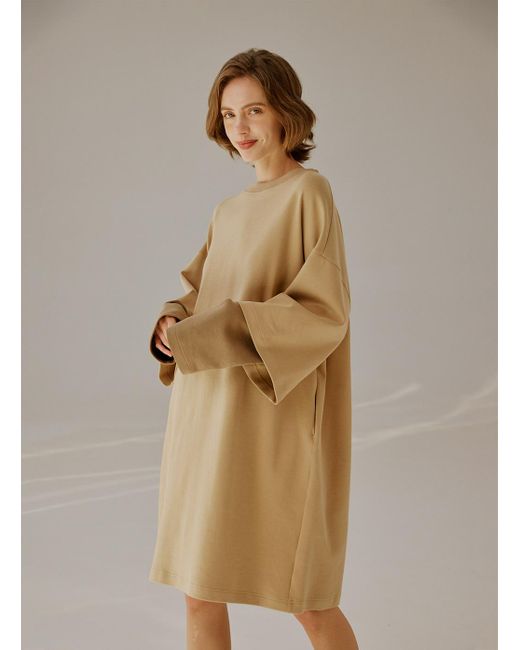 layered long sleeve dress