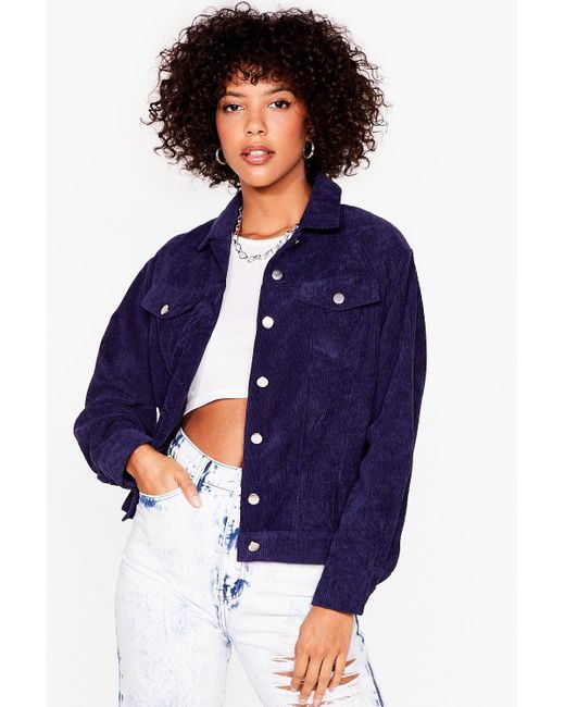 nasty gal cord jacket