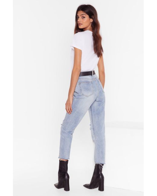 shred over heels distressed jeans