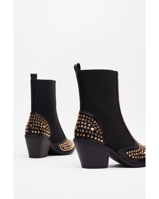 one teaspoon studded chelsea boot