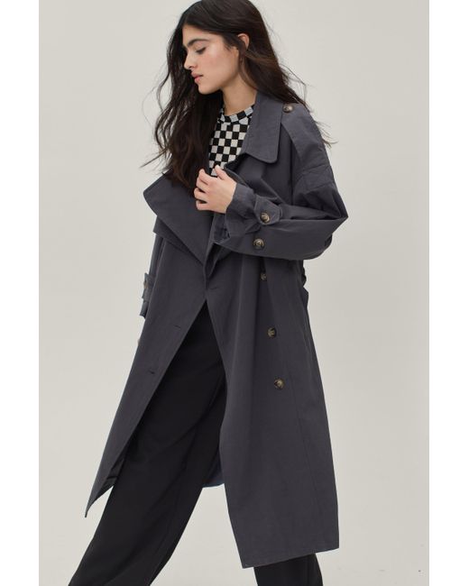 Nasty Gal Twill Oversized Trench Coat, Nasty Gal Trench Coats