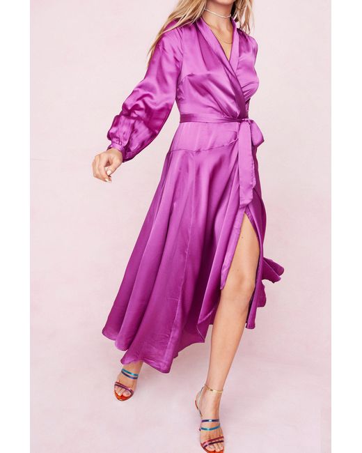 wrap long dress maxi