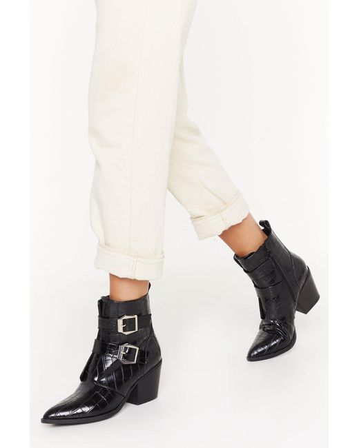 nasty gal croc boots