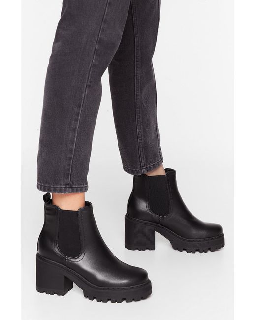 nasty gal black and white boots