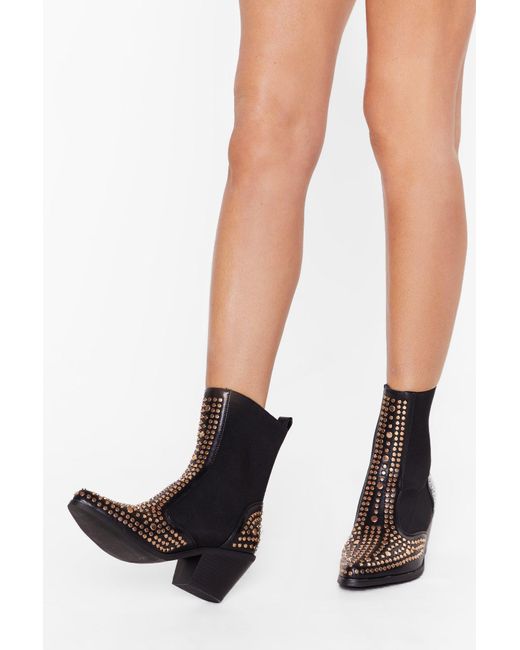 one teaspoon studded chelsea boot