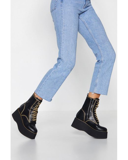 biker boots platform