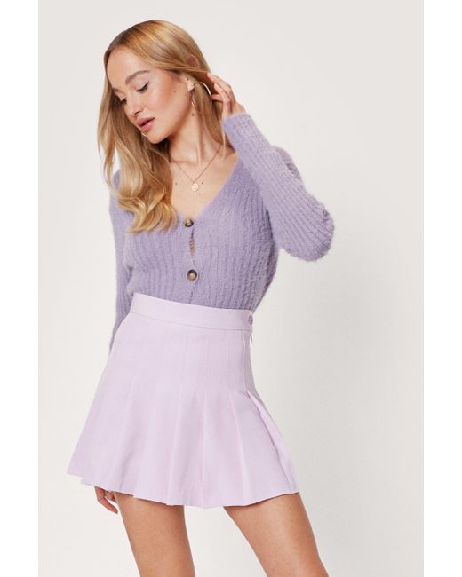 High Waisted Pleated Tennis Skirt 