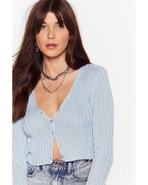 teal cropped cardigan