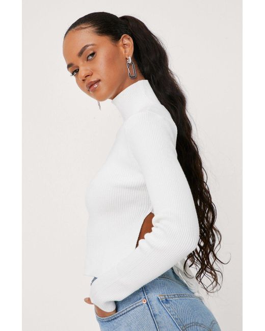 tie back turtleneck top