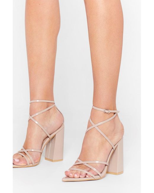 pointed strappy heels