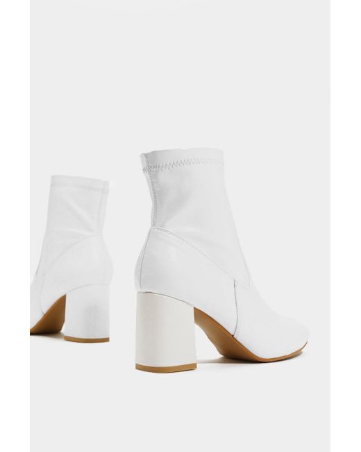 nasty gal white booties