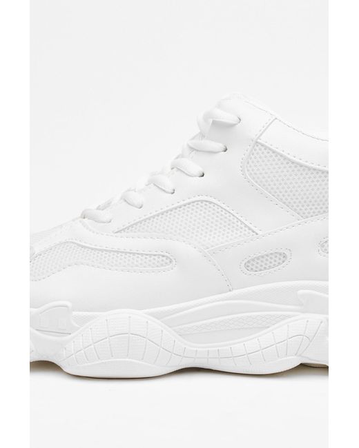 chunky mesh sneakers