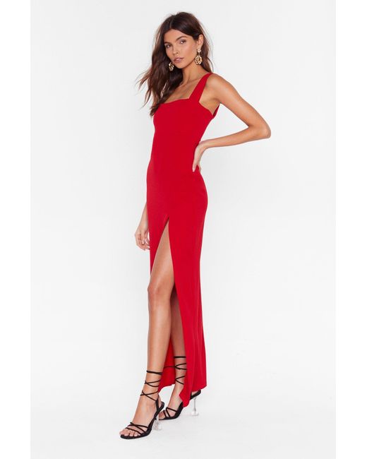 nasty gal square with me maxi dress
