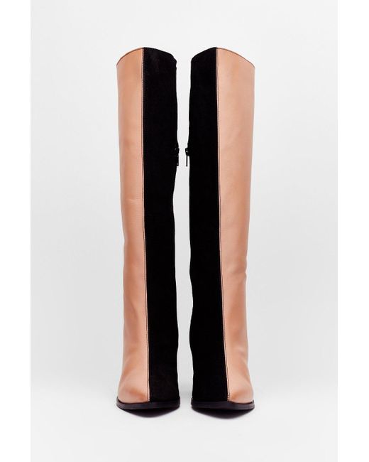 nasty gal two tone boots