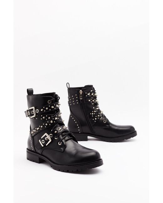 biker boots with studs