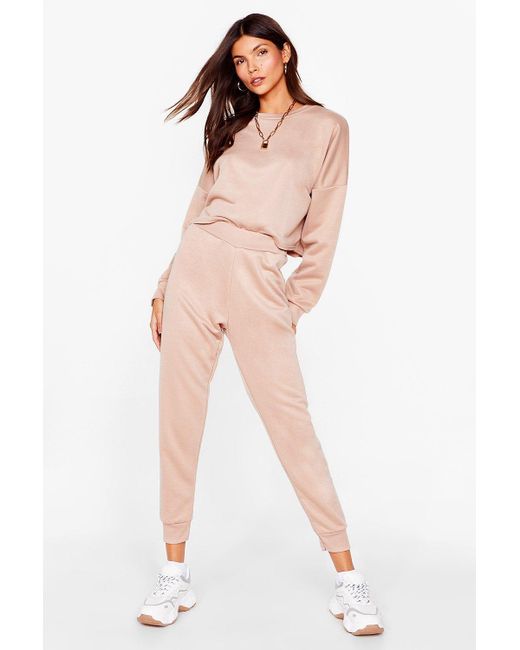 sweatpants and cropped sweatshirt set