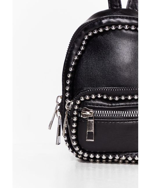 black studded rucksack