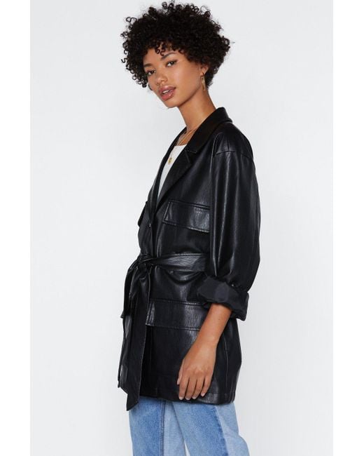 nasty gal leather jacket