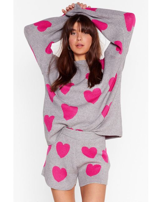 sweater shorts lounge set