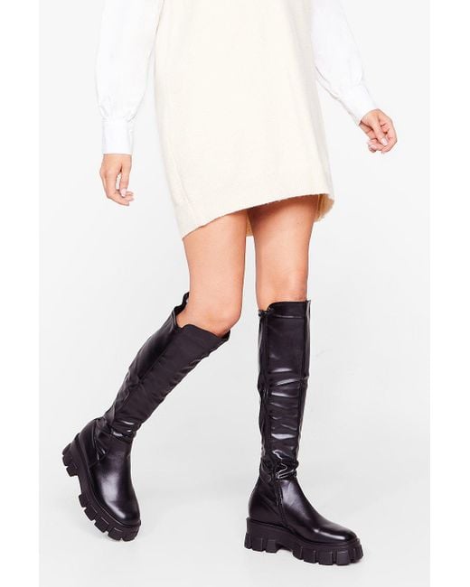 nasty gal over knee boots