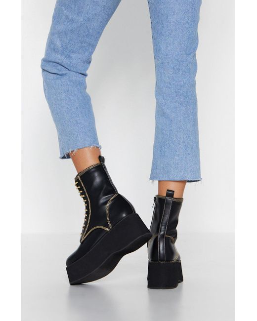 lace up platform boots