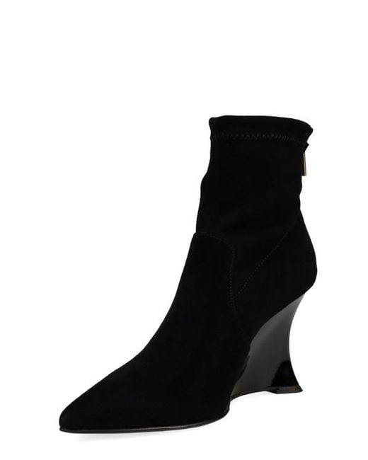 Natori Neko Suede Wedge Ankle Boot in 