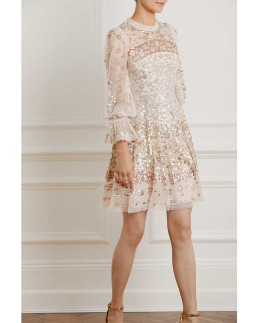 patchwork sequin gown needle and thread
