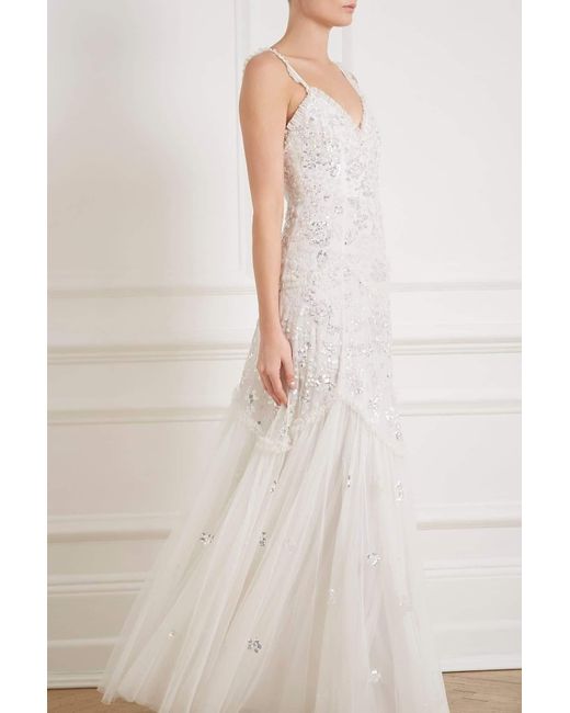needle and thread white gown