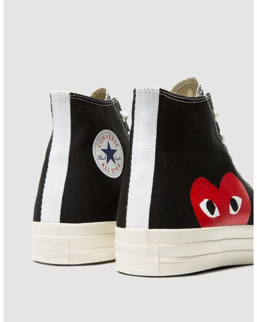 converse comme des garcons black