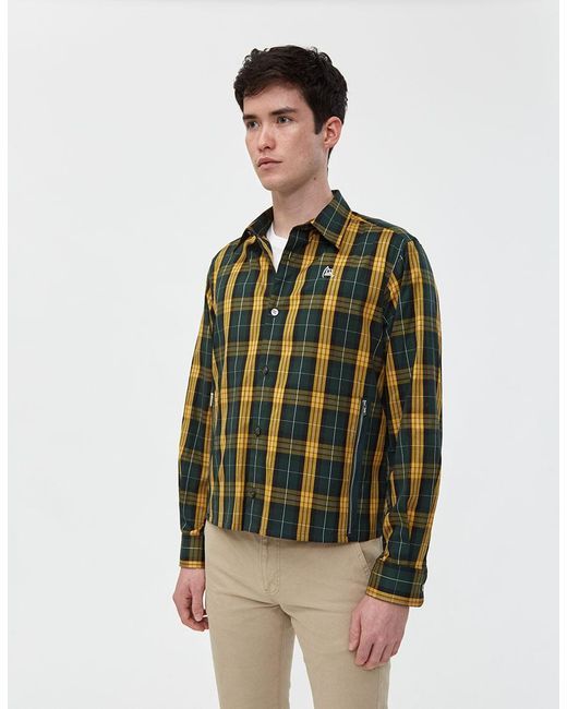 Undercover Cotton Plaid Button Up Shirt in Emerald Green (Green) for ...