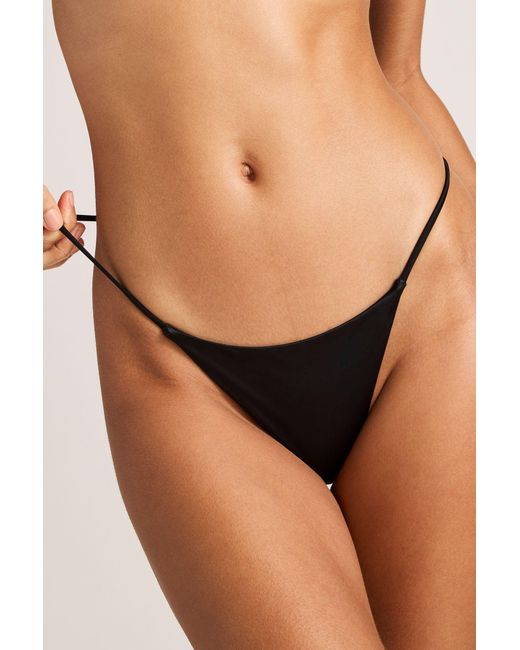 Negative Underwear Black Glacé String Thong