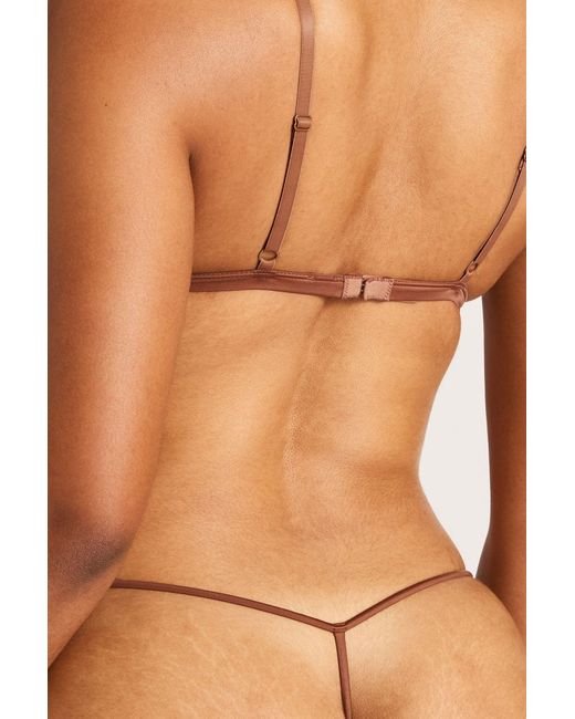 Negative Underwear Brown Glacé String Thong