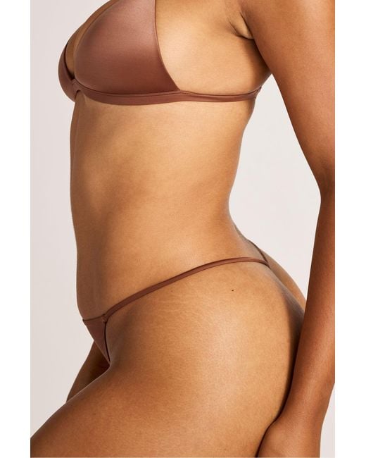 Negative Underwear Brown Glacé String Thong
