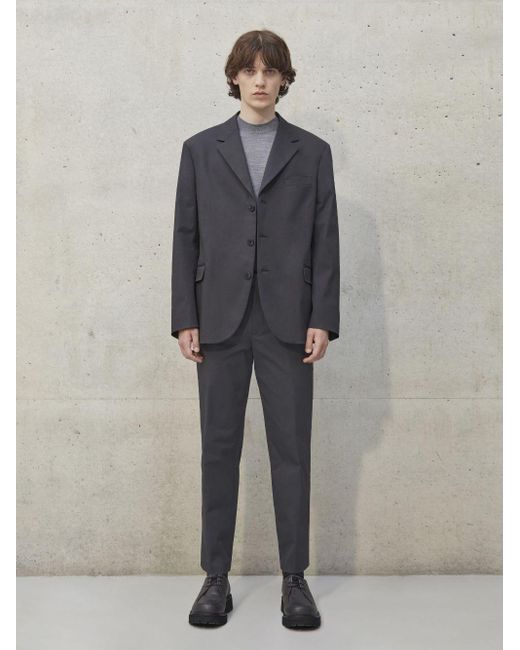 Neil Barrett Gray Straight Slim Fit 90's-notch Rever Constructed Suit for men