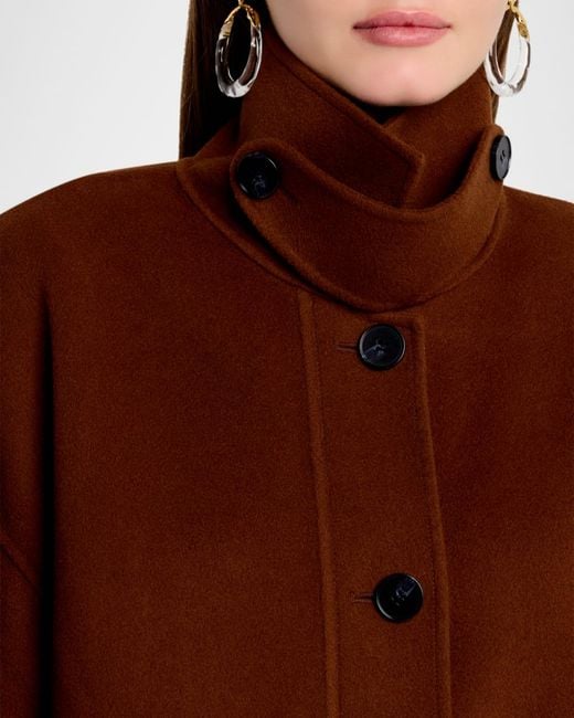 IRO Brown Mizara Oversized Wool Jacket