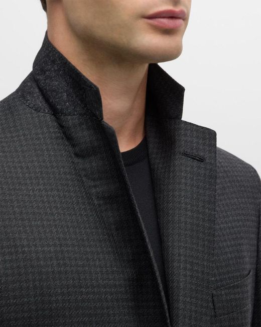 Brioni Black Apos;S Wool Houndstooth Suit for men