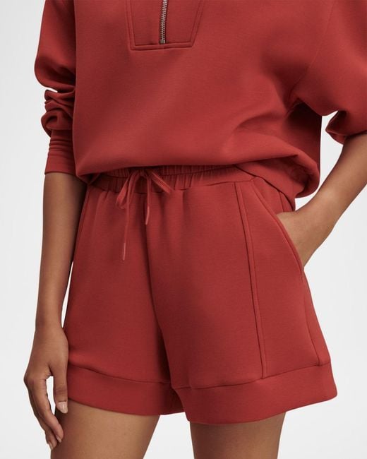 Varley Red Atrium Drawstring Shorts